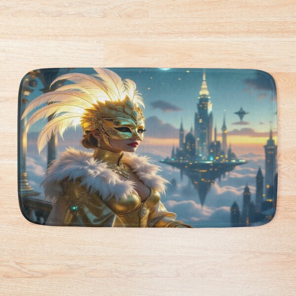 Item preview, Masquerade of Dreams – Golden elegance meets cosmic vibes in a surreal Starworld designed and sold by FotoworldEdel.