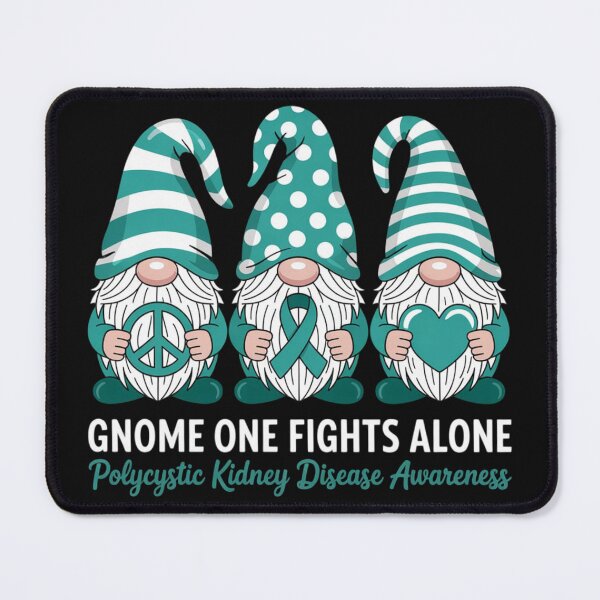 Item preview, Polycystic Kidney Disease Awareness Month Teal Ribbon Gnomes designed and sold by Vastingan.