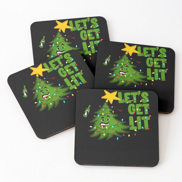 Item preview, LET'S GET LIT Tipsy Christmas tree Funny designed and sold by smithrnguurur.