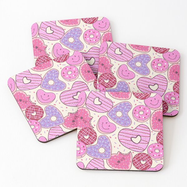 Item preview, Happy Valentines Doughnuts Pattern designed and sold by Farissa Designs.