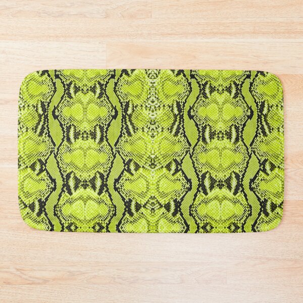 Item preview, Snake Skin Neon Green Rattlesnake Python Snake Print designed and sold by FemmePod.