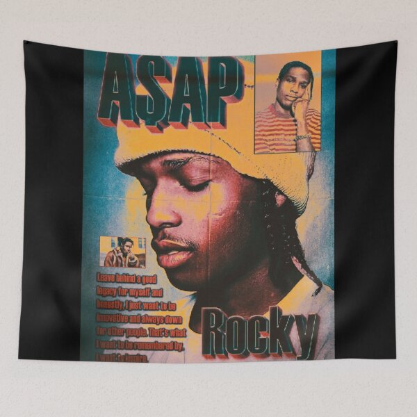 Item preview, Asap Rocky Coloured Aesthetic Art designed and sold by BubbleStreet.