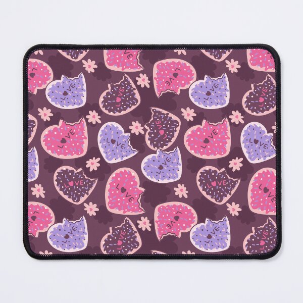 Item preview, Love Hearts Doughnuts Valentines Pattern designed and sold by Farissa Designs.