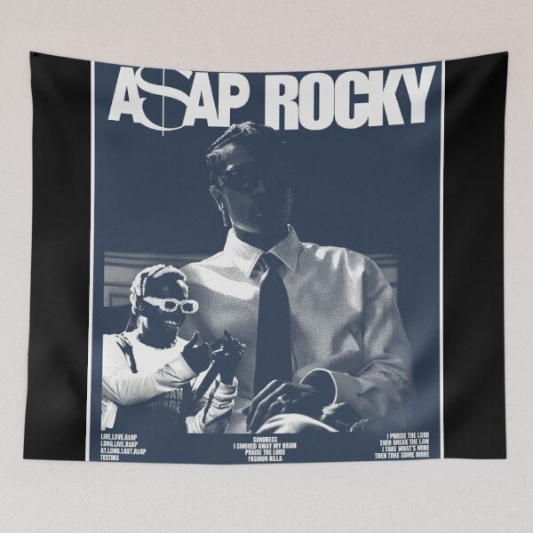 Item preview, ASAP Rocky Retro Hip Hop Poster designed and sold by BubbleStreet.