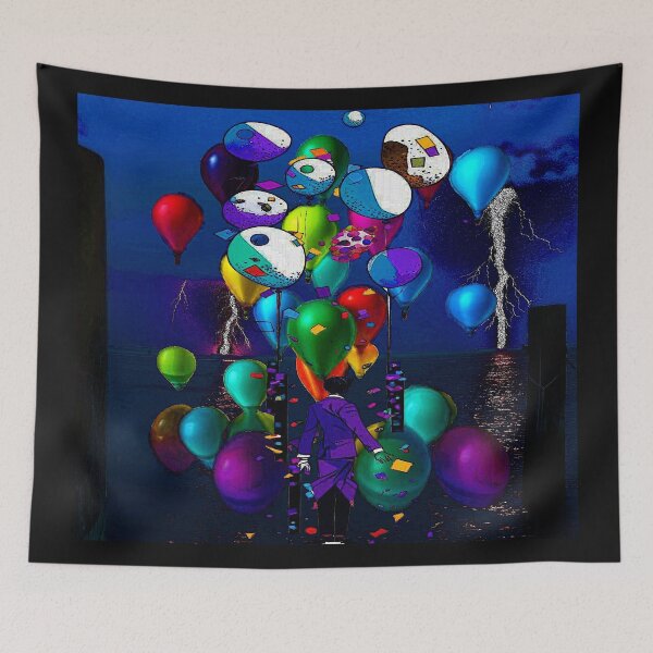 Item preview, The conductor, the ballons and the raging storm over the sea designed and sold by Helios Be. Lavsh.