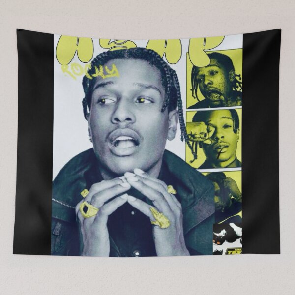 Item preview, ASAP Rocky Yellow Aesthetic Art  designed and sold by BubbleStreet.