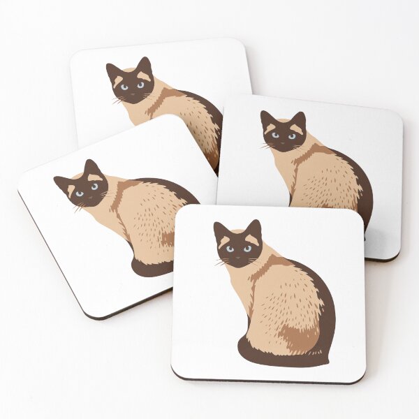 Item preview, Siamese Cat – Colored Stylish Vector Art designed and sold by blaze_art.