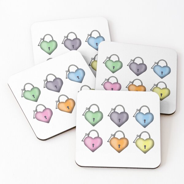 Item preview, Pastel Heart Locks designed and sold by DesignsByChloeZ.