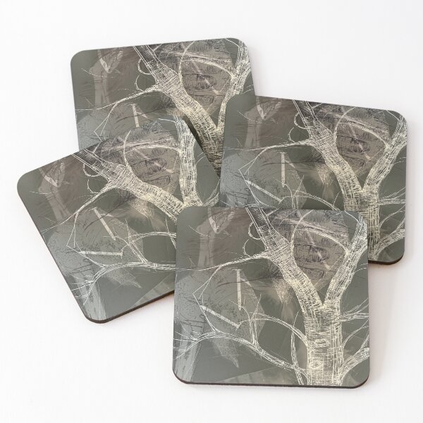 Item preview, Tree etching and hand drawing over photogram designed and sold by PaintingPositives.