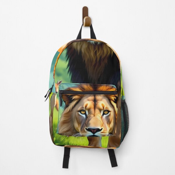 Item preview, Majestic Lion in a Green Landscape designed and sold by TrendThreadsfor.