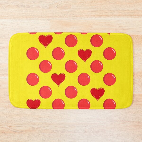 Item preview, Red Bubble Vibes – Cute Hearts and Bubbles Pattern Design designed and sold by Lunaria Arts.