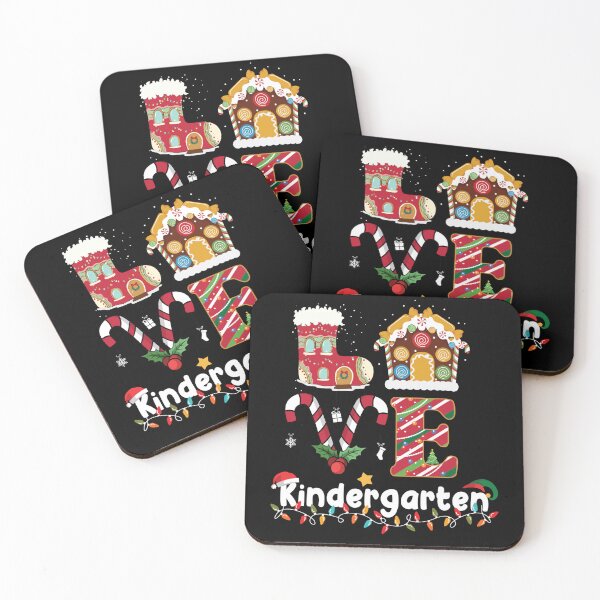 Item preview, Love Kindergarten Christmas Teacher Students Funny Xmas designed and sold by smithrnguurur.