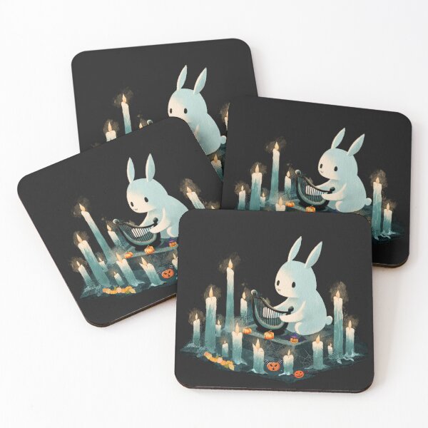 Item preview, Rabbit with Harp T-Shirt - Spooky Jam Session designed and sold by Zentuary.