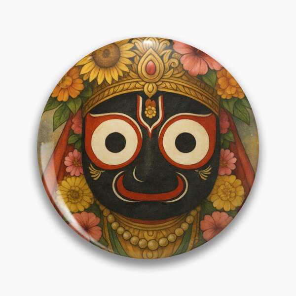 Item preview, Lord Jagannatha – Divine Eyes of the Universe | Spiritual Art Print designed and sold by GarimpoCosmico.