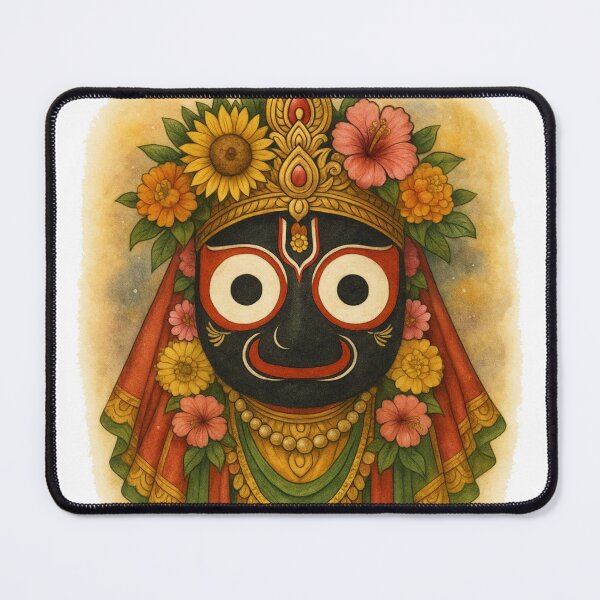 Item preview, Lord Jagannatha – Divine Eyes of the Universe | Spiritual Art Print designed and sold by GarimpoCosmico.