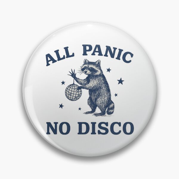 Item preview, All Panic No Disco Raccoon, Funny Retro Animal designed and sold by OnaraDesign.