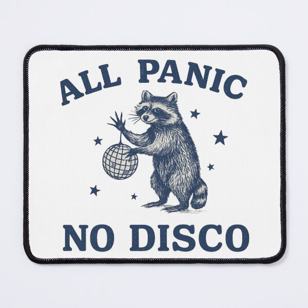 Item preview, All Panic No Disco Raccoon, Funny Retro Animal designed and sold by OnaraDesign.