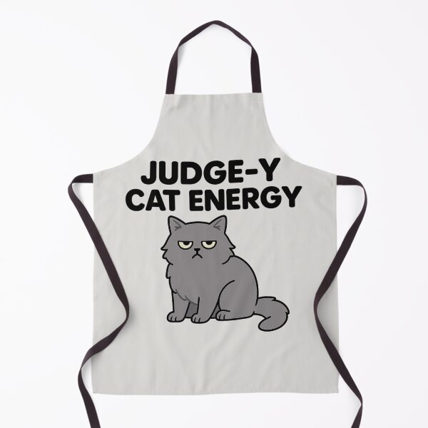 Item preview, Judge-y Cat Energy Funny Sarcastic Gray Cat designed and sold by wwshd.
