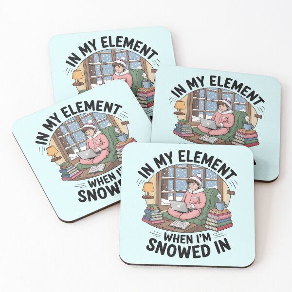 Item preview, In My Element When I’m Snowed In – Cozy Winter Quote designed and sold by Jollys-ArtShop.