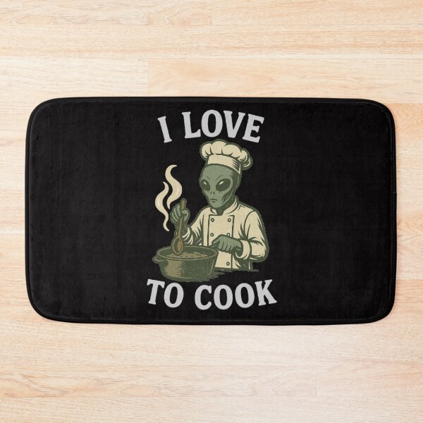 Item preview, Alien Who Loves to Cook – Funny Retro Sci-Fi Chef Artwork designed and sold by ALL ART .