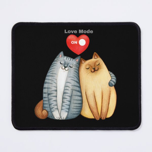 Item preview, cats switch to love mode, for all lovers designed and sold by miro-bob-design.