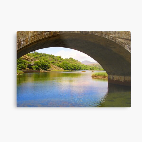 Water through the bridge Metal Print