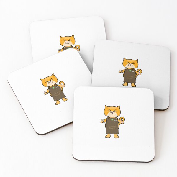 Item preview, Barista Miao - Cute Coffee Cat Art for Café Lovers & Coffee Addicts designed and sold by mjowett.