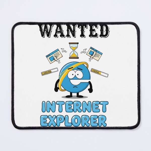 Item preview, Wanted: Internet Explorer - Retro Tech Parody designed and sold by Drip stamp.