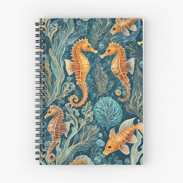 Item preview, Seahorses and fish in the ocean. designed and sold by Ciervo Primavera.
