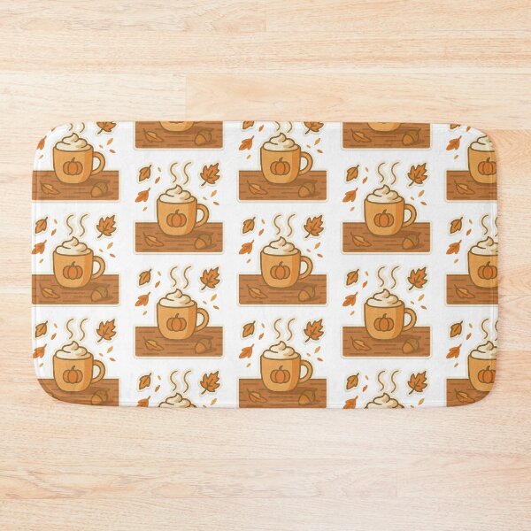 Item preview, Autumn-themed coffee cup on wooden surface with leaves and steam, isolated png, AI generated designed and sold by dvoevnore.