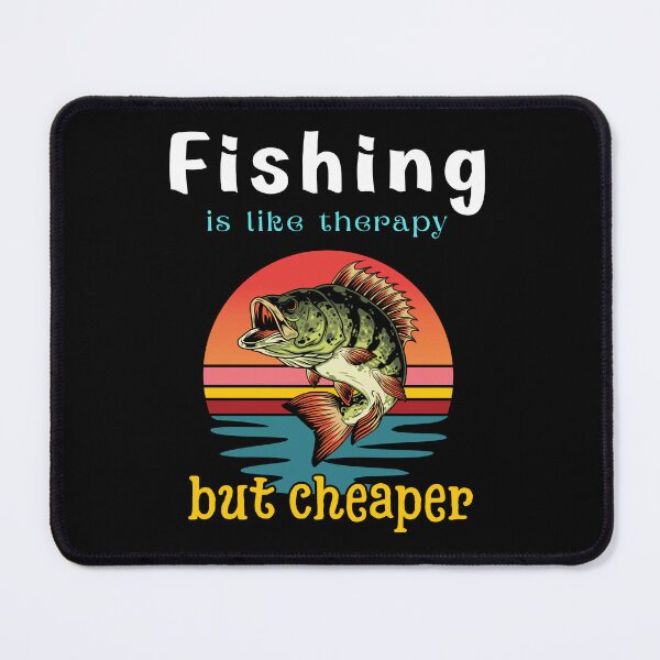 Item preview, Fishing is like therapy but cheaper gift for fishermen designed and sold by Bawek85Designs.
