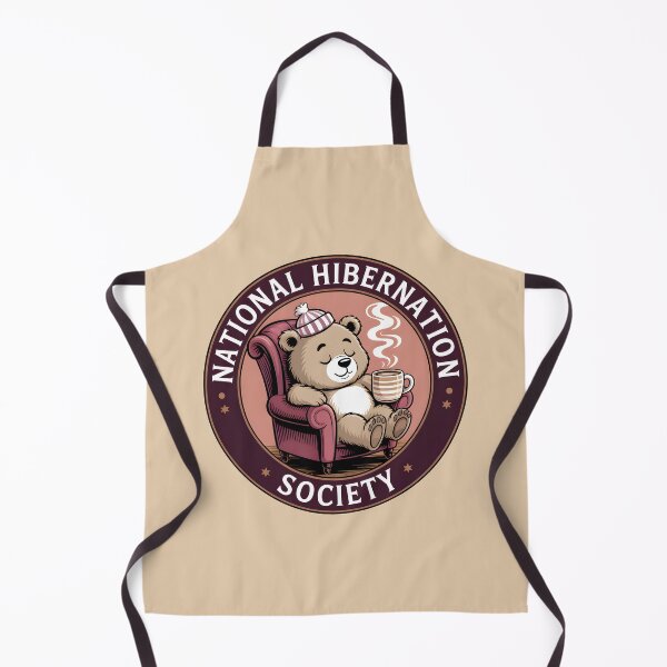 Item preview, National Hibernation Society – Funny Winter Bear Design designed and sold by Jollys-ArtShop.