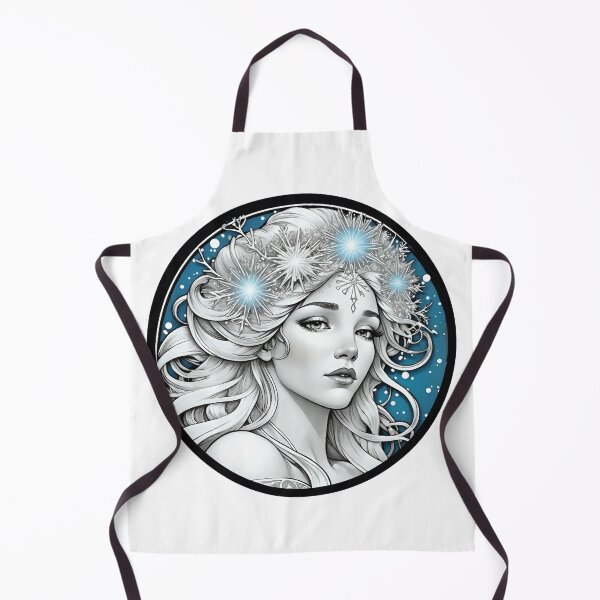 Item preview, winter, frozen, goddess of winter, winter solstice, cold, blue goddess, goddess, princes, art nouveau, vintage winter, ice queen designed and sold by SavageLegion.