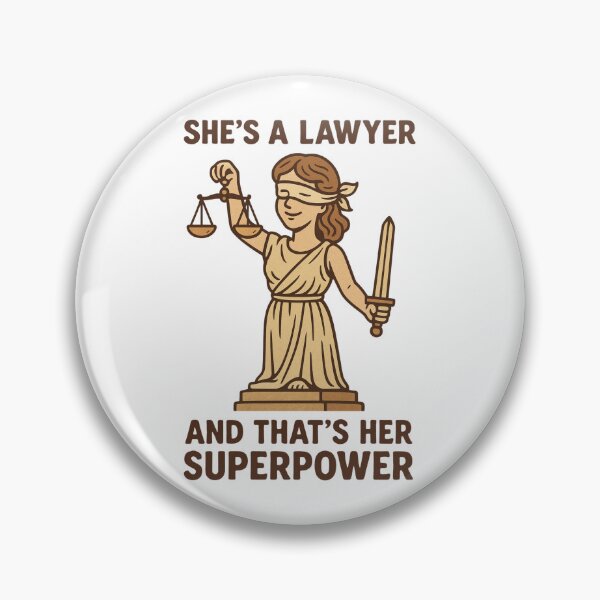 Item preview, Woman Lawyer - She's A Lawyer And That's Her Superpower designed and sold by Prints-by-Olaf.