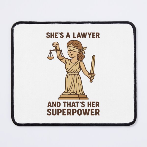 Item preview, Woman Lawyer - She's A Lawyer And That's Her Superpower designed and sold by Prints-by-Olaf.