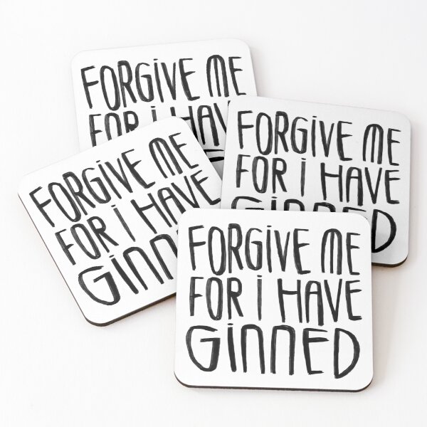 Item preview, Forgive me, for I have ginned. Pun  designed and sold by badlydrawnbabe.