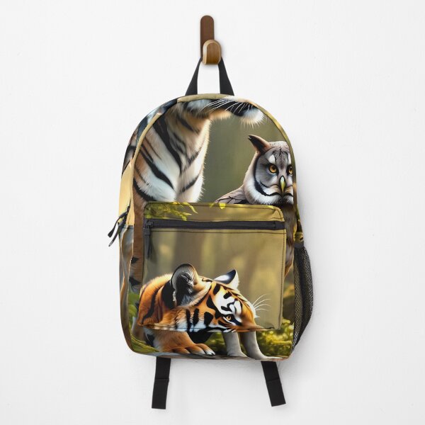 Item preview, Tiger, Owl, and Wolf in Forest designed and sold by TrendThreadsfor.