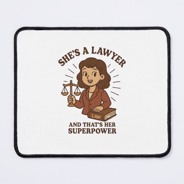 Item preview, Woman Lawyer - She's A Lawyer And That's Her Superpower designed and sold by Prints-by-Olaf.