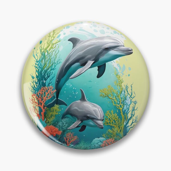 Item preview, Dolphins in Coral Reef designed and sold by Ciervo Primavera.