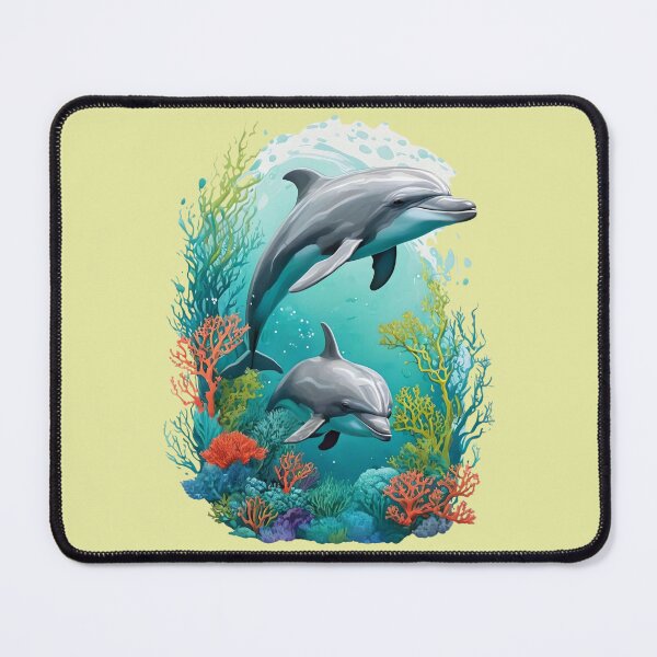 Item preview, Dolphins in Coral Reef designed and sold by Ciervo Primavera.