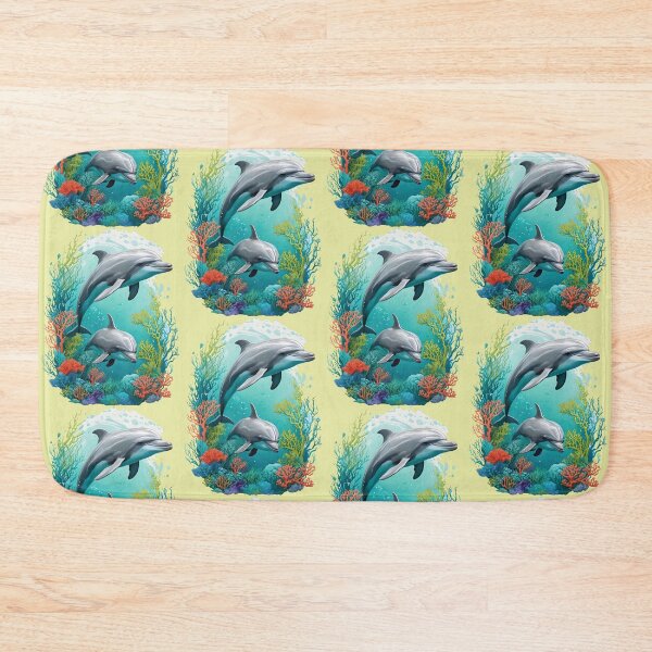 Item preview, Dolphins in Coral Reef designed and sold by Ciervo Primavera.