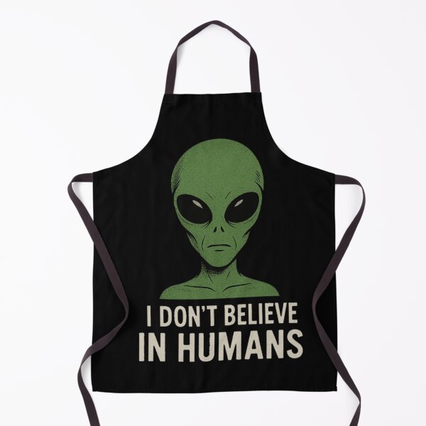 Item preview, Alien Saying I Don't Believe in Humans – UFO Pop Art Graphic designed and sold by ALL ART .