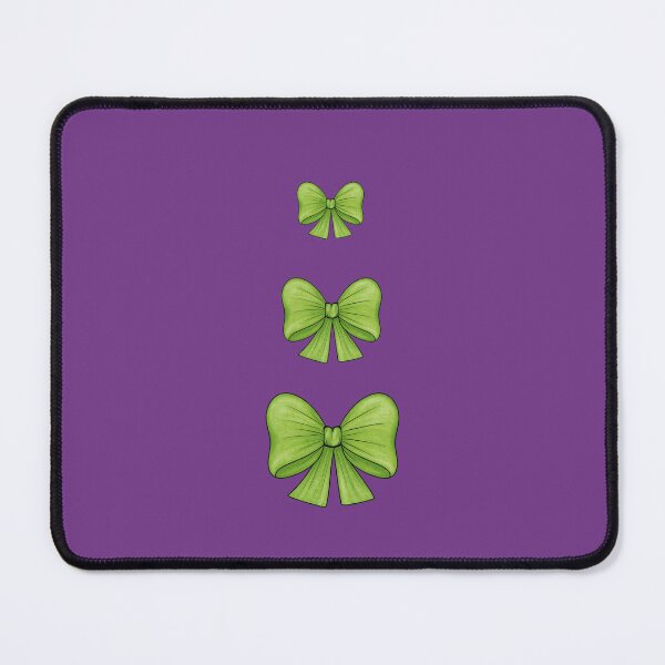 Item preview, Light green bows on a purple background designed and sold by Cherevan.