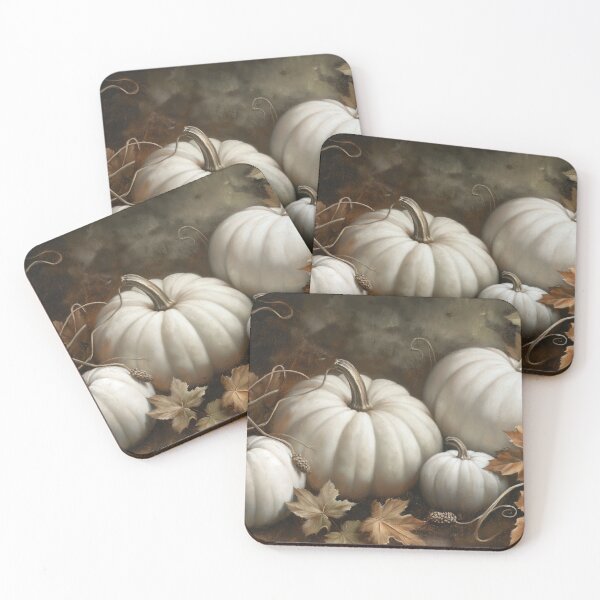 Item preview, Fall White Pumpkins Art designed and sold by Hartbecke.