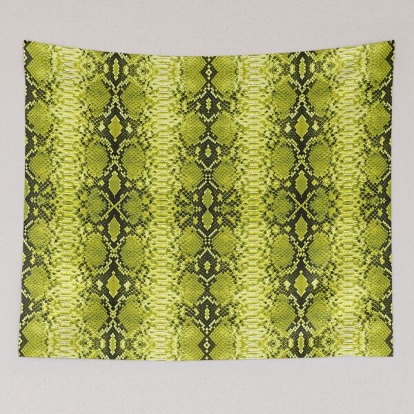 Item preview, Neon Green Python Snakeskin Pattern Rattlesnake Snake Print designed and sold by FemmePod.