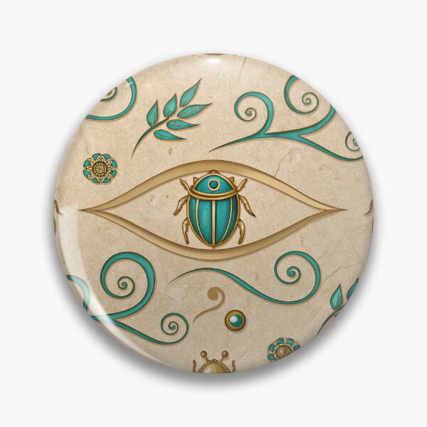 Item preview, Eye of Horus symbols with Egyptian scarabs . designed and sold by Lucky 777.