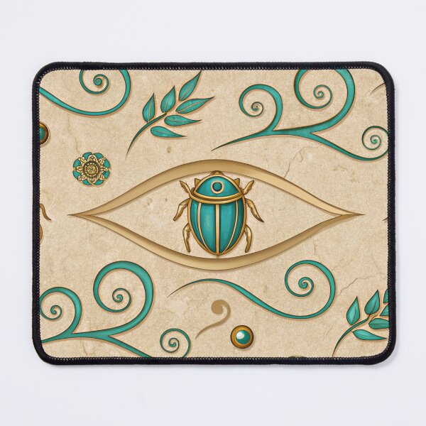 Item preview, Eye of Horus symbols with Egyptian scarabs . designed and sold by Lucky 777.