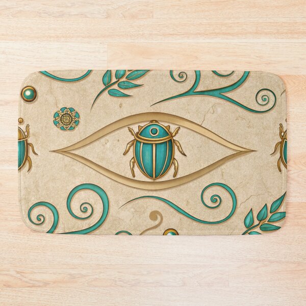 Item preview, Eye of Horus symbols with Egyptian scarabs . designed and sold by Lucky 777.