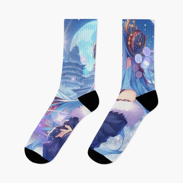 Item preview, Winter Anime Girl – Kawaii Blue Hair Aesthetic in Japanese Snow Scene designed and sold by Sugar Wisdom .