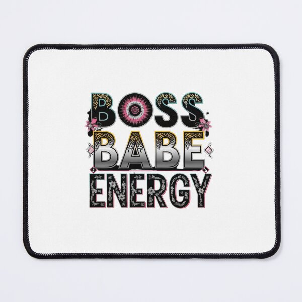 Item preview, Boss Babe Energy Empowering Girl Power Quote for Women & Entrepreneurs designed and sold by Aarvya Fashion Club ( A.F.C ).